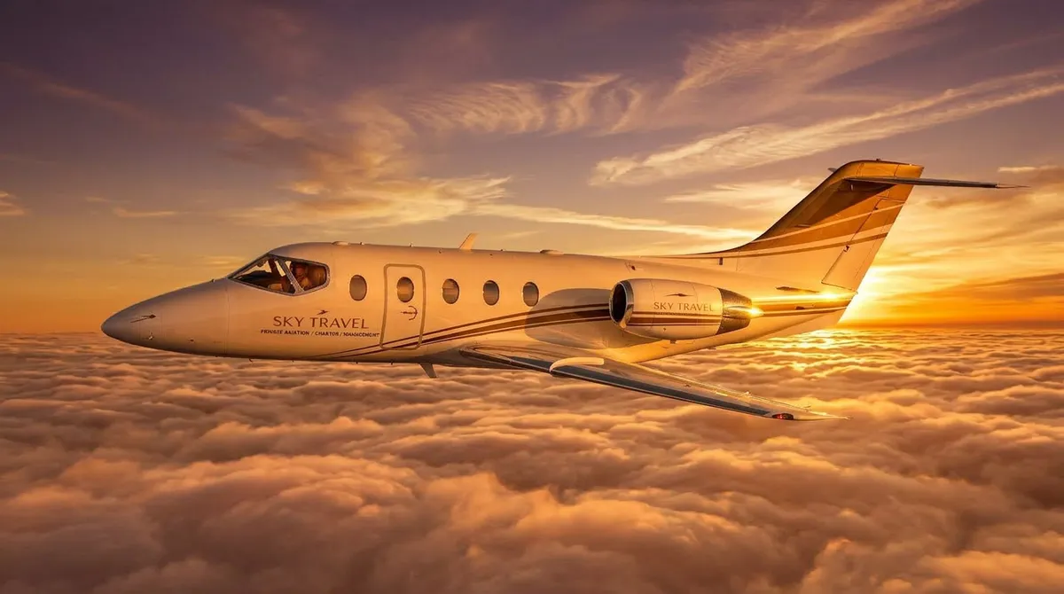 Hawker 400XP in flight